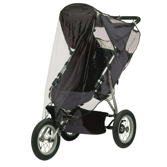 Jolly Jumper Weathershield for Jogger Strollers | Clear Phthalate-Free Rain & Wind Cover with UV Protection | Ventilated Design