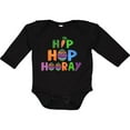 thumbnail image 3 of Inktastic Easter Hip Hop Hooray with Eggs and Carrot Boys or Girls Long Sleeve Baby Bodysuit, 3 of 5