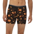 thumbnail image 2 of Cauagu Halloween With Pumpkins Print Men's Boxer Briefs, Funny & Cute Underwear Elastic Waistband Briefs Ideal Gift for Men,1-Pack, 2 of 7