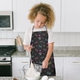 thumbnail image 3 of Neon Controllers Games Icons Black Pattern Kids Aprons for Girls and Boys,Adjustable Neck Strap Toddler Aprons for Kids Cooking Baking, 3 of 3