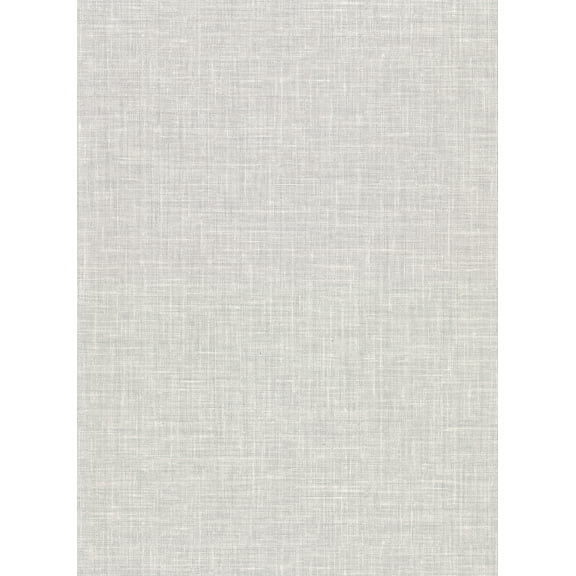 Warner Upton Light Grey Faux Linen Wallpaper