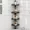 Black 4 Tier with pole, variant on 4 Tier Corner Shower Caddy Tension Pole with Hooks, 360° Rotating Rustproof Bathtub Shower Organizer, 33.5-124 Inch Adjustable Floor to Ceiling Shower Caddy