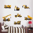 thumbnail image 4 of Calcomanías de pared con diseño de dibujos animados de construcción de ciudad para bebé, camión, coche, excavadora, pegatinas decorativas de vinilo, despegables, regalos para dormitorio infantil., 4 of 5
