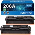 thumbnail image 1 of Cartucho de tóner MyCartridge 206A negro, paquete de 2 unidades para impresora HP, 1 of 6