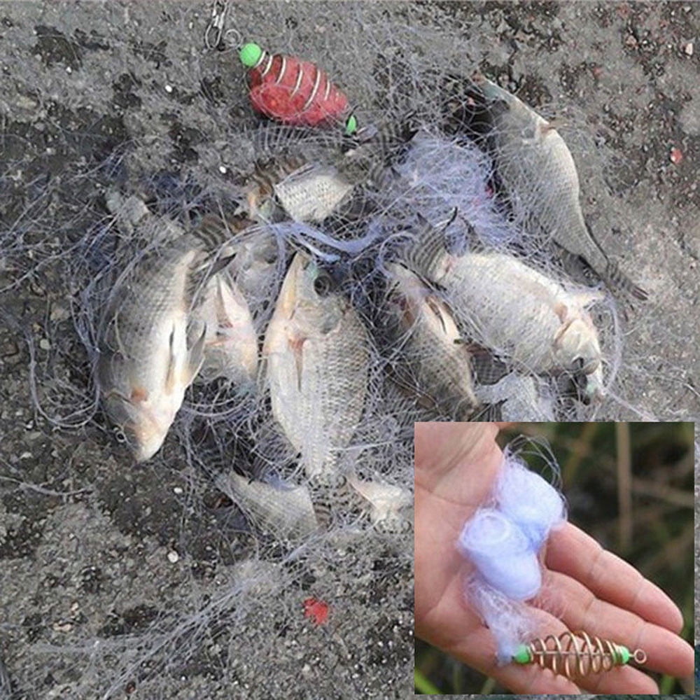 Fishing Net 3 Fingers Nylon Monofilament Gill Net with Float Fish Trap Net for Saltwater Shoal Bait Trap 