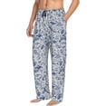 thumbnail image 6 of Daiia sea animals Pattern Men's Sleep Pant with Pockets and Drawstring,Pajama Pants-Small, 6 of 6