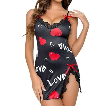 CZSCPDAW Lingerie For Women Sexy Lace Plus Size Underwear Pajamas Women s Robe Lingerie Mesh Nightgown Ladies Long V Neck Nightgowns At Home Sleepwear