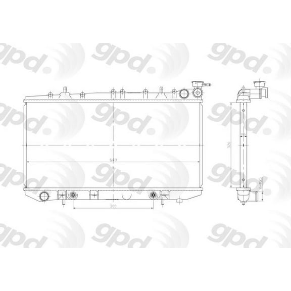 Radiator Fits select: 1991-1999 NISSAN SENTRA