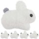 thumbnail image 2 of DIY Stuffed Bunny Key Chain 5Pcs Plush Rabbit Pendant Suitable For Keychains Soft White Decoration, 2 of 4