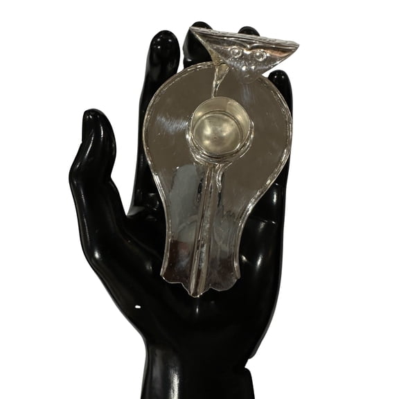 925 Sterling Silver Shiva Lingam Base (Figurine #14) Lingam Base (Height & Weight): 4.5" Base(H=4.5inch W=120grams)