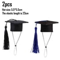 thumbnail image 2 of Mini Pet Graduation Caps Mini Bachelor Hat for Guinea Pigs, 2 of 6