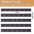 thumbnail image 3 of 5 Rolls Christmas Ribbon 1.5 inch Wide Decorative Ribbon for Gift Wrapping and Holiday Decorations Ancient Symbol Pattern, 3 of 7