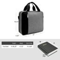 thumbnail image 2 of Storage Carrying Bag Portable Travel Notebook Book Case Shoulder Strap Protection Organizing Zipper Pouch, 2 of 7