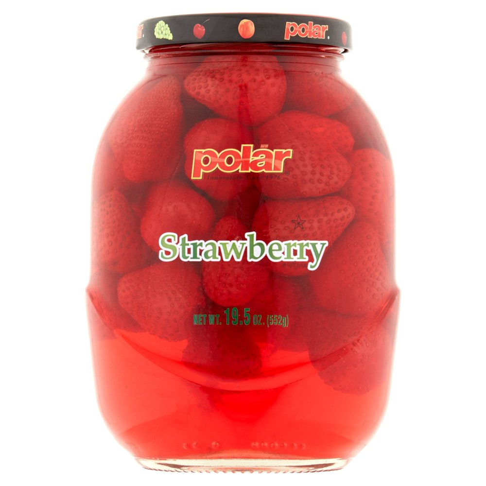 MW Polar Strawberries in Syrup, 19.5 oz