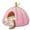 Pink, variant on Cat Beds for Indoor Cats, Pumpkin Cat House, Cute Pumpkin Shape Cat Cave Bed with Removable Cushion, Winter Warm Cave Nest Sleeping Bed Puppy House for Cats Small Dogs Tent (Yellow, Small)