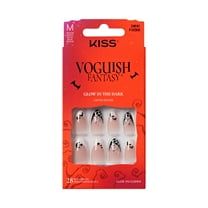 KISS Voguish Fantasy Halloween Press On Nails Almond, ‘Witch Out’, Medium, 28 Count