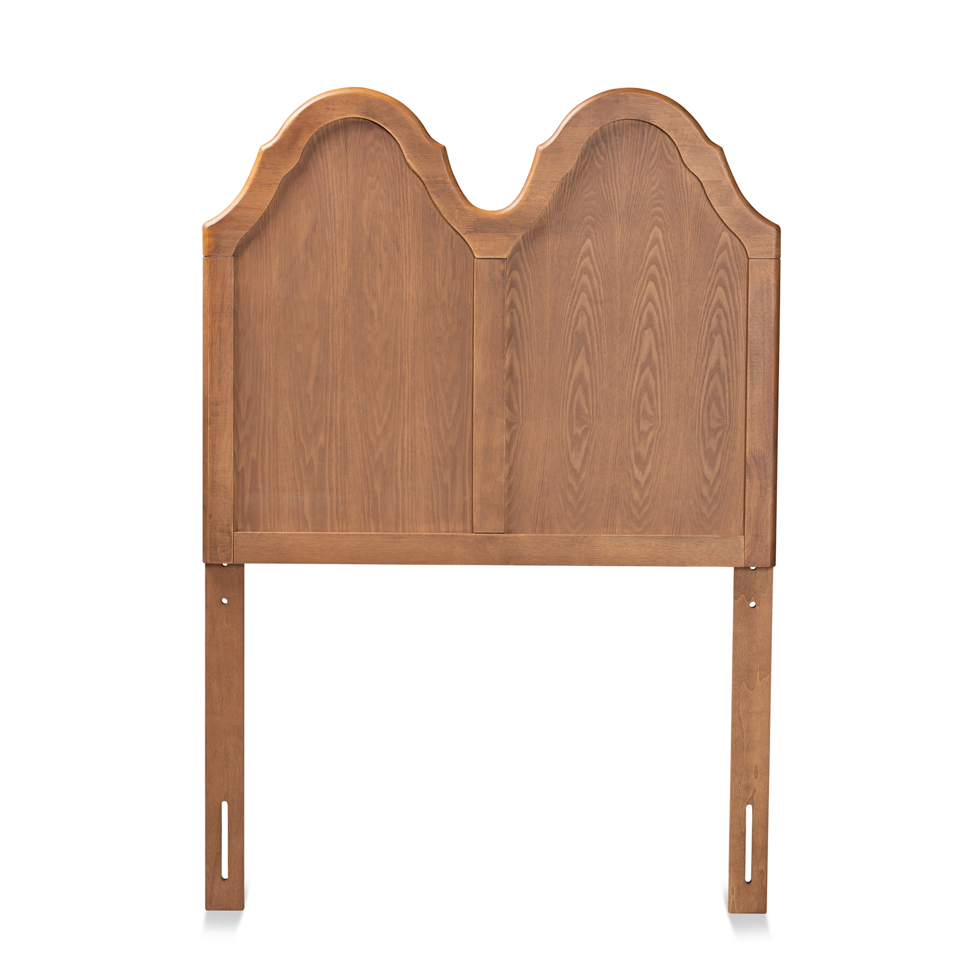 Baxton Studio Tobin Classic Panel Back Support Engineered Wood Headboard, Twin, Ash Walnut