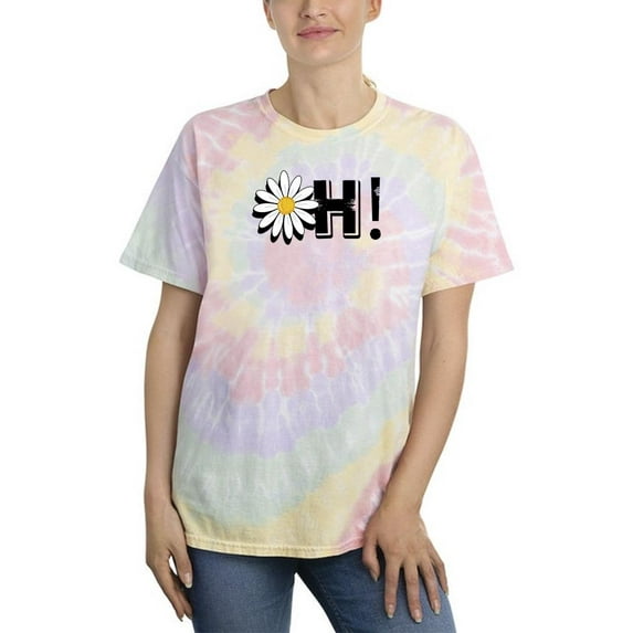 Oh Yellow Daisy Tie Dye Spiral Women -Image by Shutterstock, Female Large