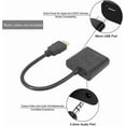 thumbnail image 6 of HDMI to VGA Converter Adapter with 3.5mm Audio Jack Supports HD 1080P@60Hz Male to Female for TV Stick, Raspberry Pi, Laptop, Chromebook, Roku, Xbox and More (Black), 6 of 7