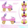 thumbnail image 3 of JZY Adjustable Toddler Quad Skates for Boys & Girls Ages 2-6 - Safe Comfortable 4-Wheel Beginner Roller Skates, Pink, 3 of 8
