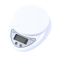thumbnail image 1 of Báscula digital para alimentos Báscula de cocina multifuncional y báscula para hornear para medir el peso con precisión y controlar las porciones, （16,5*12,8*3,6 cm blanco）, 1 of 5