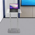 thumbnail image 4 of Fichiouy Acrylic Floor Standing Speaking Podium for Classroom, Concert, Church, Speech, 4 of 8