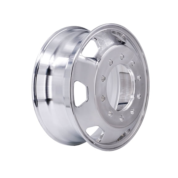 22.5 x 8.25 Forged Aluminum Truck Wheel | Kenworth Style, Hub Piloted, 7400 LB Max Load, Both-Side Mirror Polish
