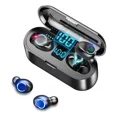thumbnail image 4 of Auriculares in-ear inalámbricos F9 negro con luz LED, 4 of 8