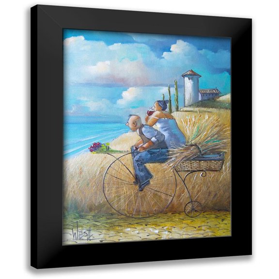 West, Ronald 12x14 Black Modern Framed Museum Art Print Titled - On Our Way