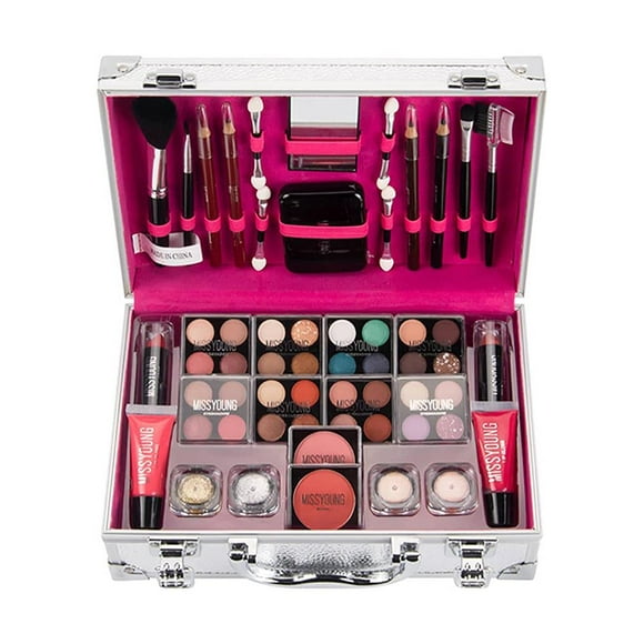 Makeup Set Cosmetic Makeup Set Eyeshadow Lipstick Lip Gloss Eyeshadow Glitter Blusher Mirror Cosmetic Beauty Makeup Gift Set