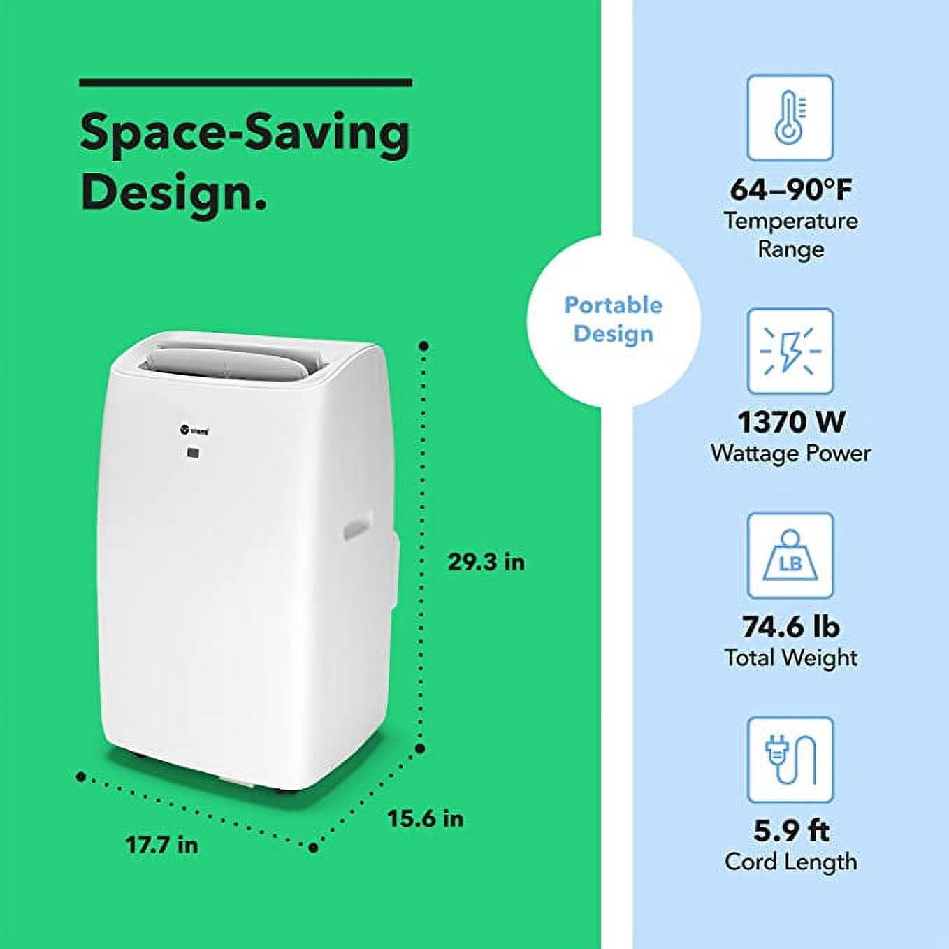Vremi 14000 BTU Portable Air Conditioner for 400 to 450 Sq Ft Rooms