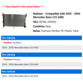 thumbnail image 2 of Radiator - Compatible with 2002 - 2004 Mercedes-Benz C32 AMG 2003, 2 of 2