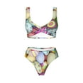 thumbnail image 4 of Daiia Colorful Easter Eggs Women's Bikini Set Two Piece Swimsuit High Waisted Bikini Adjustable Straps Bikini Perfect for Beach, Pool, and Summer Vacation-XX-Large, 4 of 9