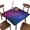 Starry Sky, variant on Elastic Edge Fitted Card Table Tablecloth, Lemons Pattern Printed on Elastic Polyester Table Cloth, for Outdoor Patio and Indoor Kitchen Dining Party, Fit for 42" x 42"Square Table