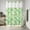 Green, variant on No Hook Shower Curtain with Built-In Rings, Brown Flower Washable Waterproof Fabric Curtain with Mesh Top Window for Bathroom, Country Retro Pastoral Floral Leaf Pattern 36"x72"