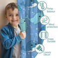 thumbnail image 3 of Funny Window Curtains for Kids Room - 42Wx63H Inch 2 Panels, Rod Pocket Colorful Cartoon Whale Patterns for Boys Bedroom Decor Preschool Classroom Curtains Playroom Living Room Window Drapes, 3 of 5