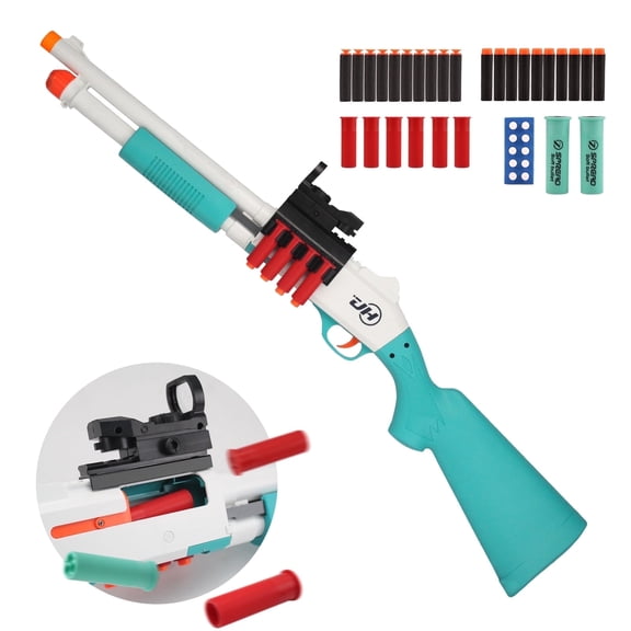 Foam Dart Blasters 30-inch Soft Darts Shell Ejecting Design for Indoor and Outdoor Play 14+ Years