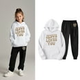 thumbnail image 4 of KidS Girls Christian Sweatshirt Long Sleeve Fashion Graphic Hoodies Oversize Pullover Jogging Pants 2 Pcs Fall Winter Clothes Girls Clothes Size 6-7 Years Cute&nbsp;Boys Girls&nbsp;Clothing, 4 of 6