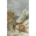 thumbnail image 2 of Girolamo Gianni 16x24 Gold Ornate Framed and Double Matted Museum Art Print Titled - Shepherd with Cattle Herd, 2 of 4