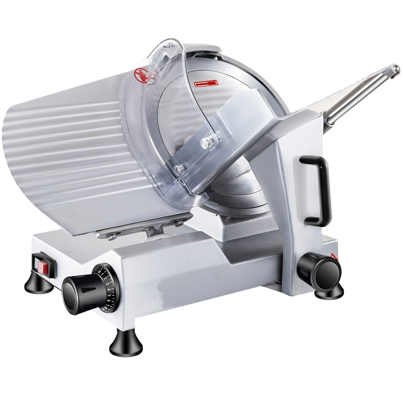Yescom 10 inch Meat Slicer 240W 530RPM Commercial Electric Slicer Cheese Food Deli Stainless Steel Cutter