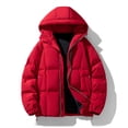 thumbnail image 3 of Ptauao Casual Winter Coat for Men Hooded Padded Jackets Thicken Warm Windproof Parka Outerwear, 3 of 6