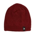 thumbnail image 4 of IROINNID Winter Beanie Cap for Women and Men Windproof Warm Unisex Knitted Stretch Leisure Beanie Hat,Burgundy, 4 of 5