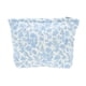 thumbnail image 1 of Ofertas Únicas 1 Pc Bolso de Maquillaje Floral Acolchado para Viajes Vacaciones Azul Blanco Poliéster, 1 of 3