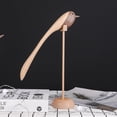 thumbnail image 2 of Nordic Wood Carving Lovebirds Figurine, Decorative Wooden Bird Statue with Stand, Living Room TV Cabinet & Sideboard Decor, High Wooden Animal Figurines, 2 of 9