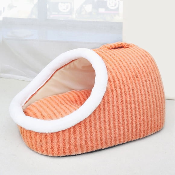 Cushion Seat Pad Indoor Bed for Cozy Warm Cat Sleeping Mat with Removable Mattress Non- Washable Soft Pet Slipper Bed for Small and Medium Companions