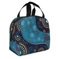 thumbnail image 2 of Fotbe Bohemian Turtle Bolsa Térmica con Estampado y Forro de Aluminio Grueso Bolsa de Almuerzo con Bolsillo Frontal para Hombres y Mujeres, Ideal para Trabajo, Escuela, 2 of 8