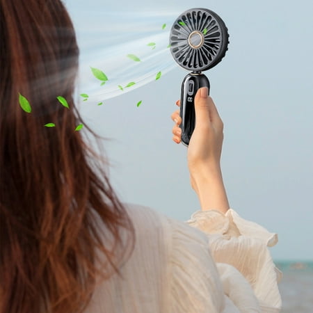 

Seebayas New 100 Speed Handheld Fan USB Charging Small Fan Desktop High-Speed Large Capacity Small Fan Box Fan Clearance Home&Holiday Accessories