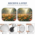 thumbnail image 6 of Balery 2 Piece Butterflies In Flower Field Car Windshield Sun Shade|Foldable Front Windshield Shade for Car Front Window for Most Sedans SUV Truck-Large, 6 of 7