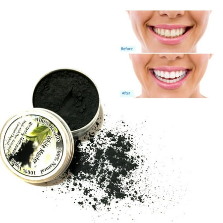 Charcoal Teeth Whitening Powder, Natural Activated Charcoal Coconut Shells Safe Effective Tooth Whitener
