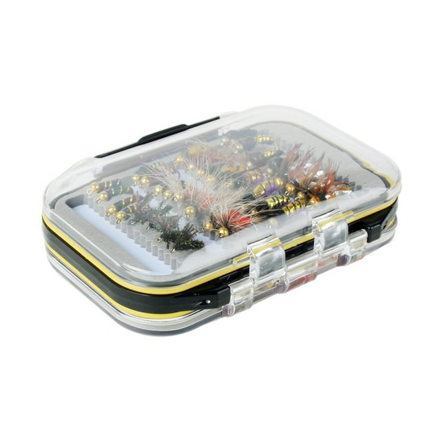 40 Uds moscas secas y húmedas caja de ninfa Set señuelos de pesca con mosca carpa cebo de pesca Artificial Tmvgtek pescar